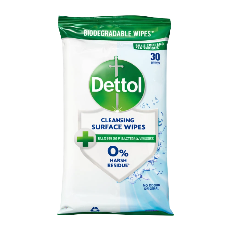 Dettol Anti-Bacterial Cleansing Surface Wipes 30pk
