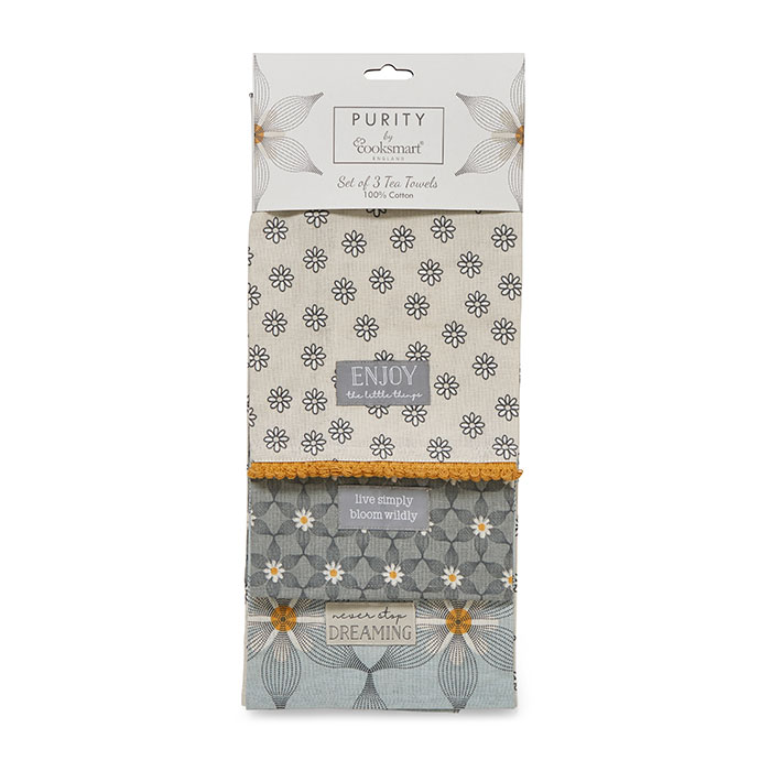 Purity Tea Towel 3pk