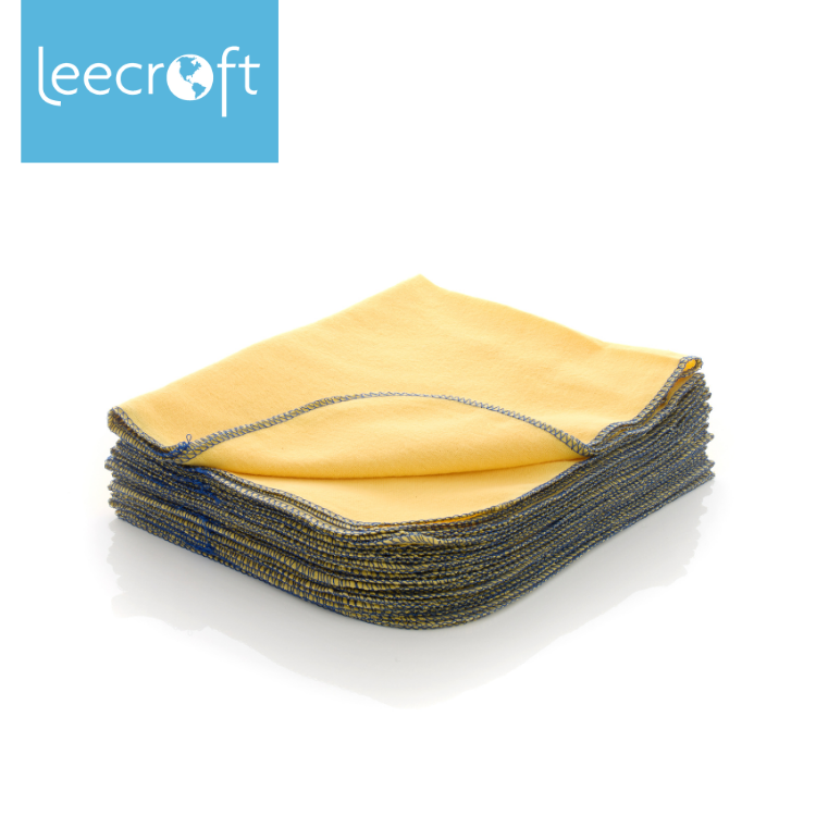 Leecroft Best Yellow Duster Blue Edge 50cm x 40cm