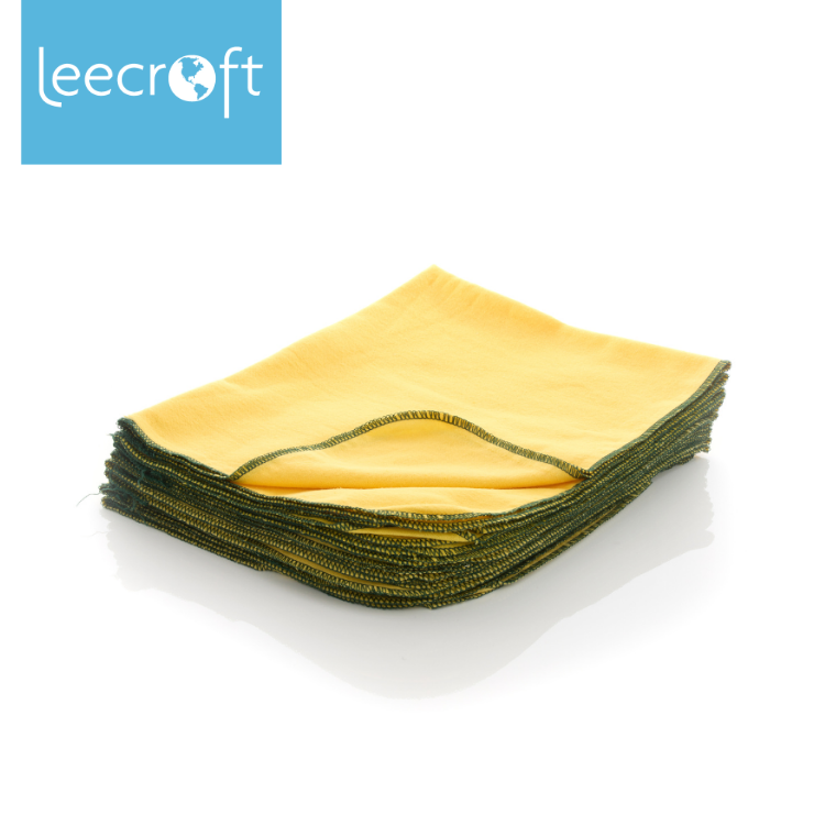 Leecroft Best Yellow Duster Green Edge 60cm x 50cm