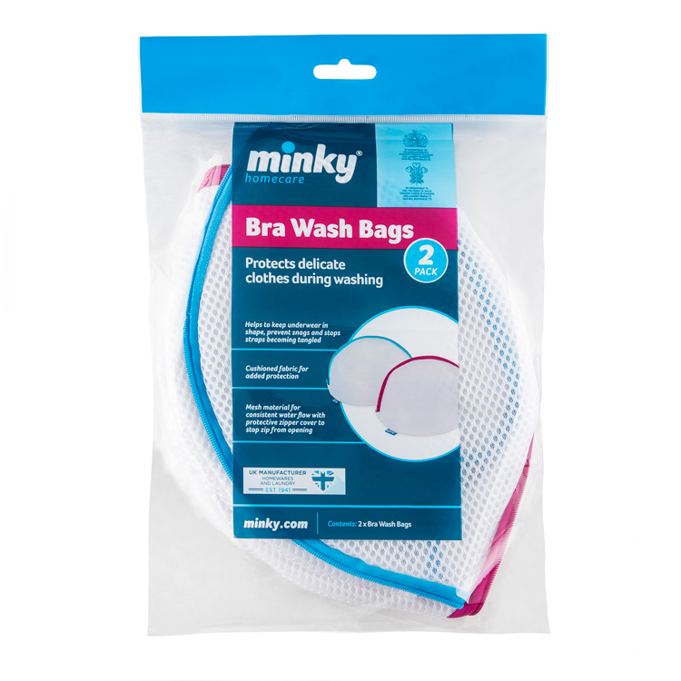 Minky Bra Wash Bag 2pk