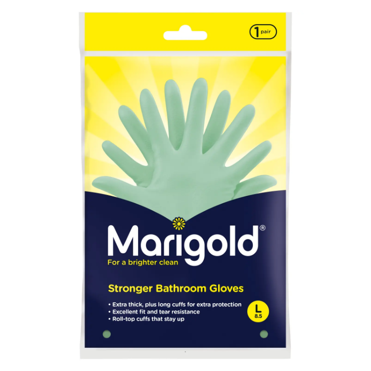 Marigold Stronger Bathroom Gloves Large