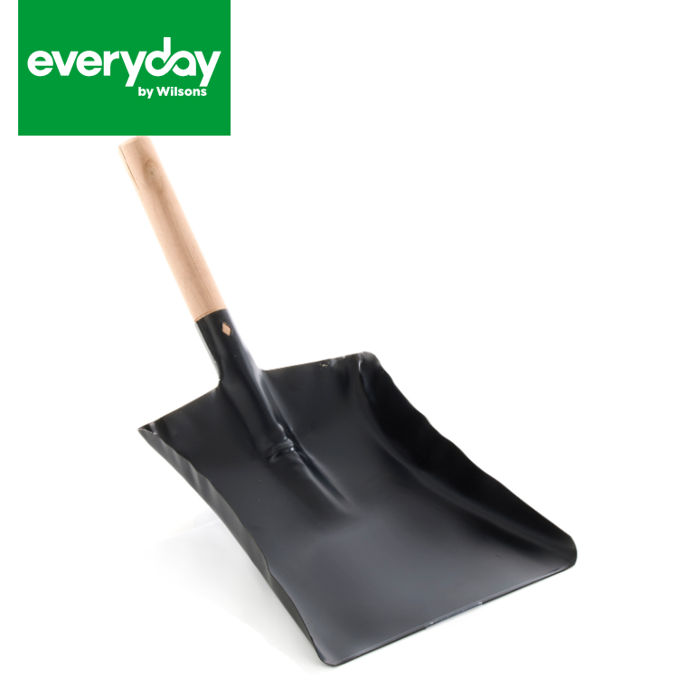 Everyday by Wilsons Sooty Metal Hand Shovel with Wooden Handle 9''