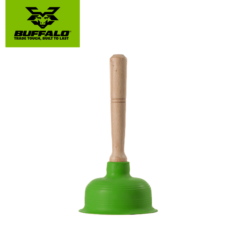 Buffalo PRO Rubber Plunger Large Green 120mm / 4.75''