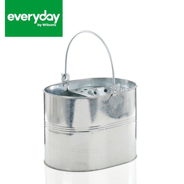 Everyday by Wilsons Heavy Duty Galvanised Mop Bucket 