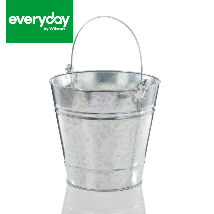 Everyday by Wilsons Galvanised Bucket 13'' 14L