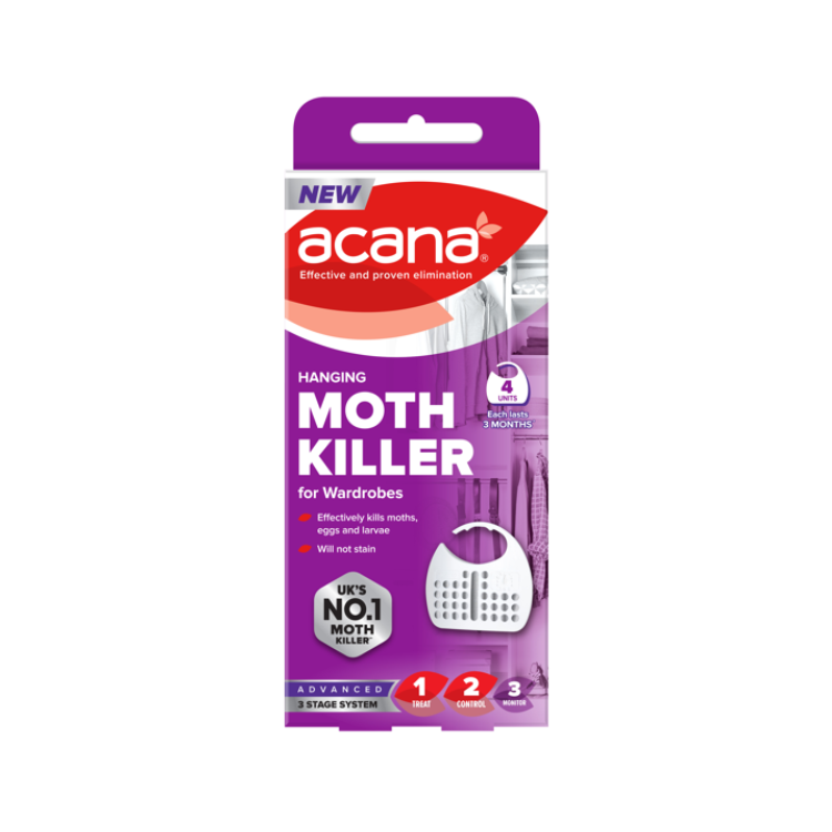Acana Hanging Moth Killer & Freshener 4pk