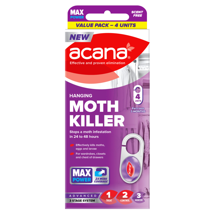 Acana Max Hanging Moth Killer 4pk