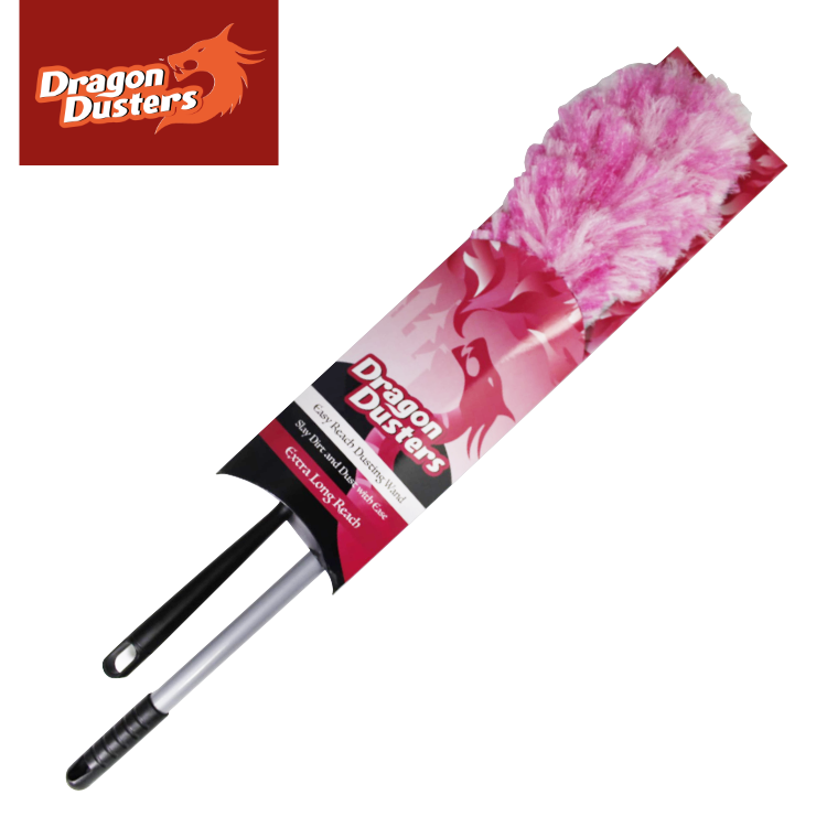 Dragon Dusters Extending Dusting Wand Pink 135-192cm (53-75'')
