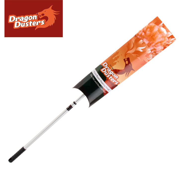 Dragon Dusters Extending Dusting Wand Orange 82-115cm (32-45'')