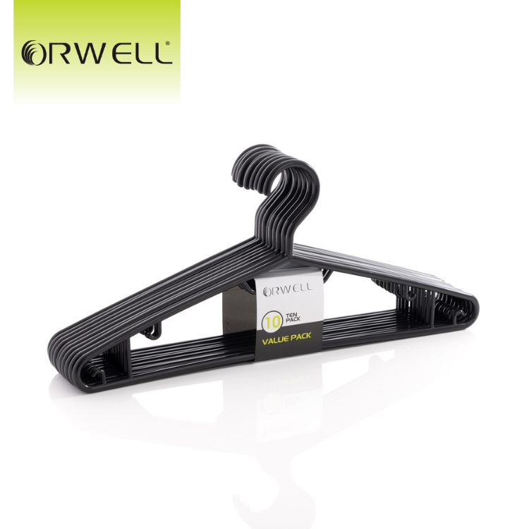 Orwell Value Hangers Black 10pk