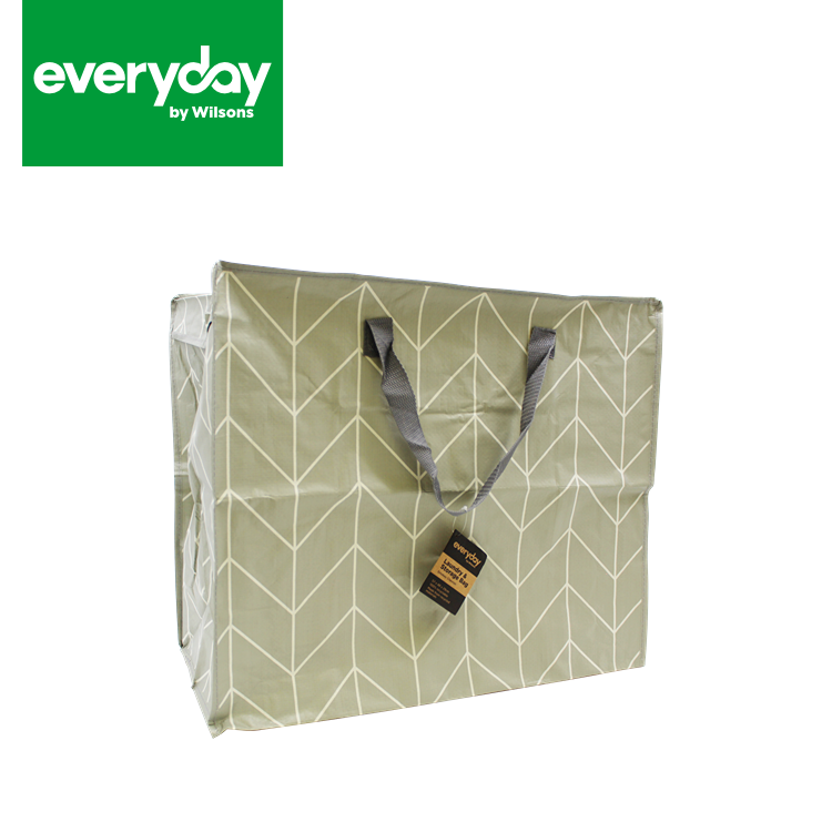Everyday by Wilsons Laundry & Storage Bag Smokey Chevron 57 x 48 x 29cm
