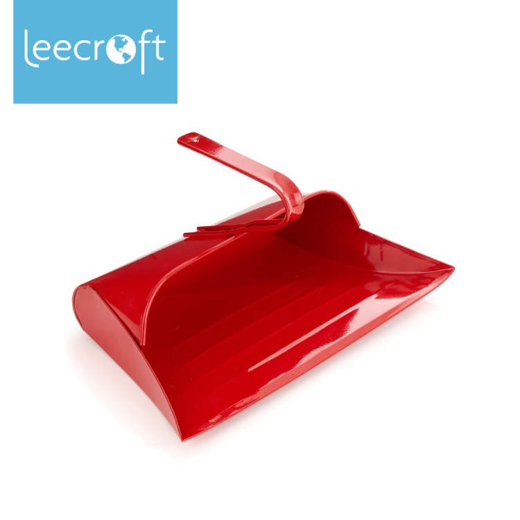 Everyday by Wilsons Metal Hooded Dustpan Red