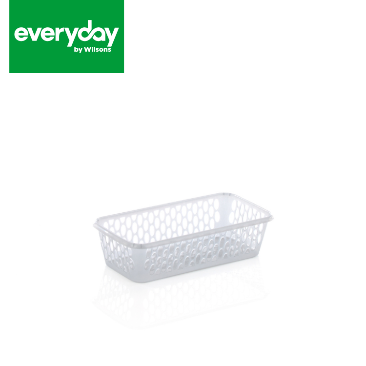 Everyday by Wilsons 20cm Handy Basket Silver 10 x 20 x 5cm