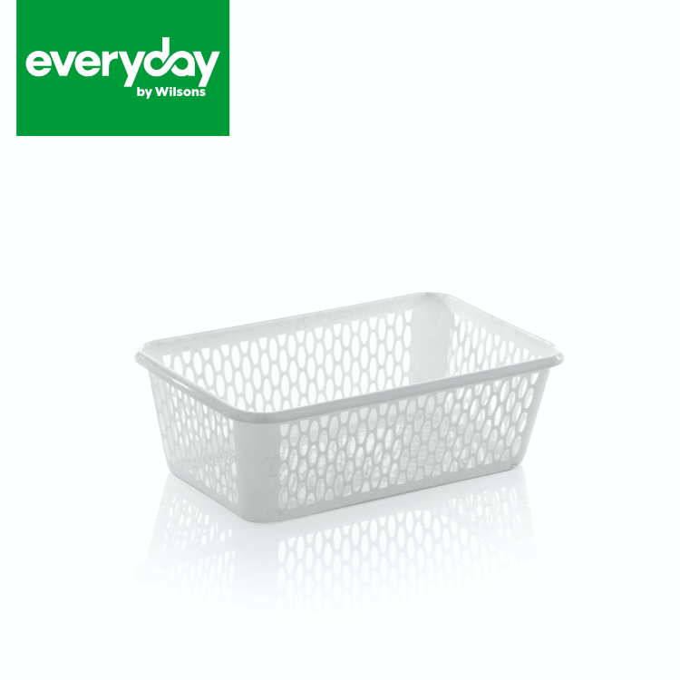 Everyday by Wilsons 25cm Handy Basket Silver 25 x 16 x 8cm