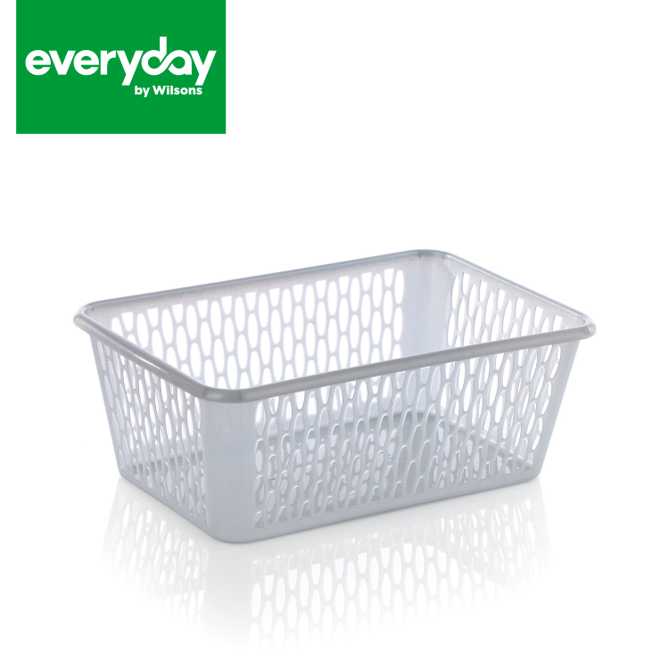 Everyday by Wilsons 30cm Handy Basket Silver 30 x 20 x 10cm