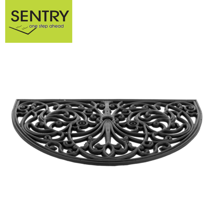 Sentry Bishop Half Moon Rubber Mat No 3 18 x 30''