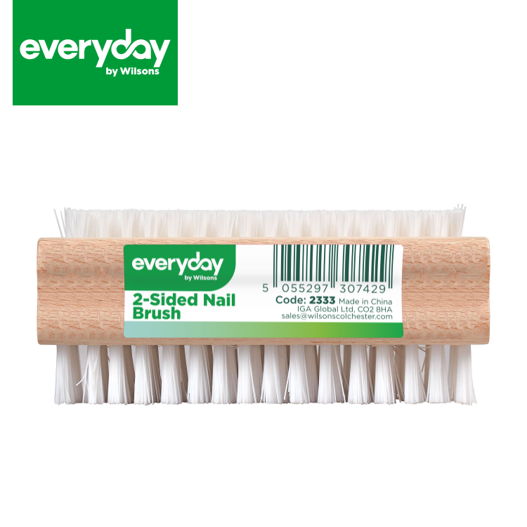Everyday by Wilsons Double Sided Wooden Nail Brush