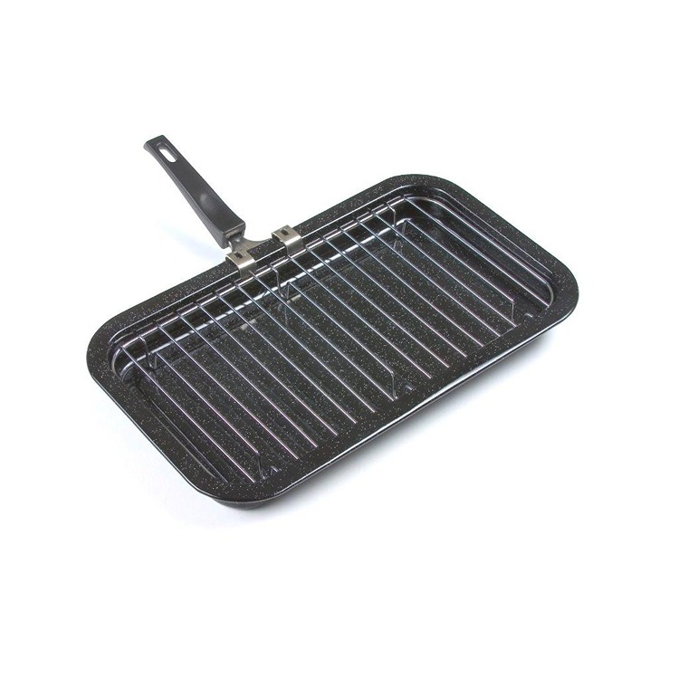 Black Enamel Grill Pan 40cm