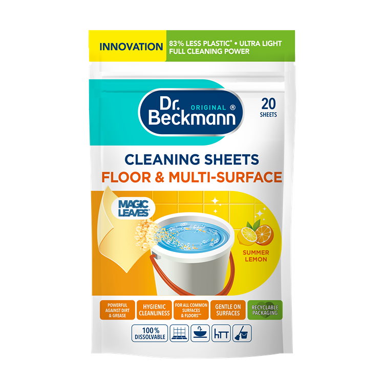 Dr Beckmann Cleaning Sheets Floor & Multi-Surface Summer Lemon 20pk
