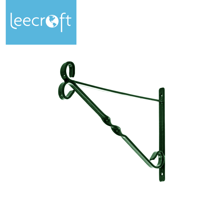 Leecroft Hanging Basket Brackets Green 10''