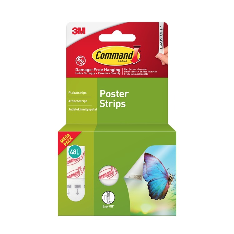 17024-48-UKN-VP Command Poster Strips Value Pack 48pk