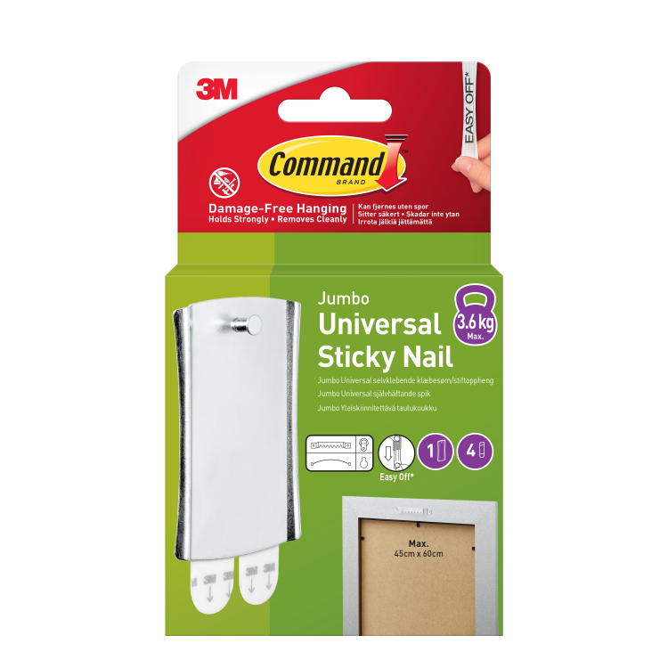 17048-1-UKN Command Jumbo Universal Sticky Nail 3.6kg