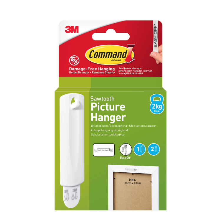 17040-1-UKN Command Sawtooth Picture Hanger 2kg