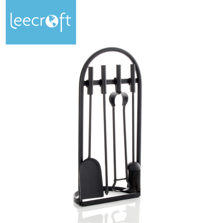 Leecroft Contemporary Arch Companion Set Black 24''
