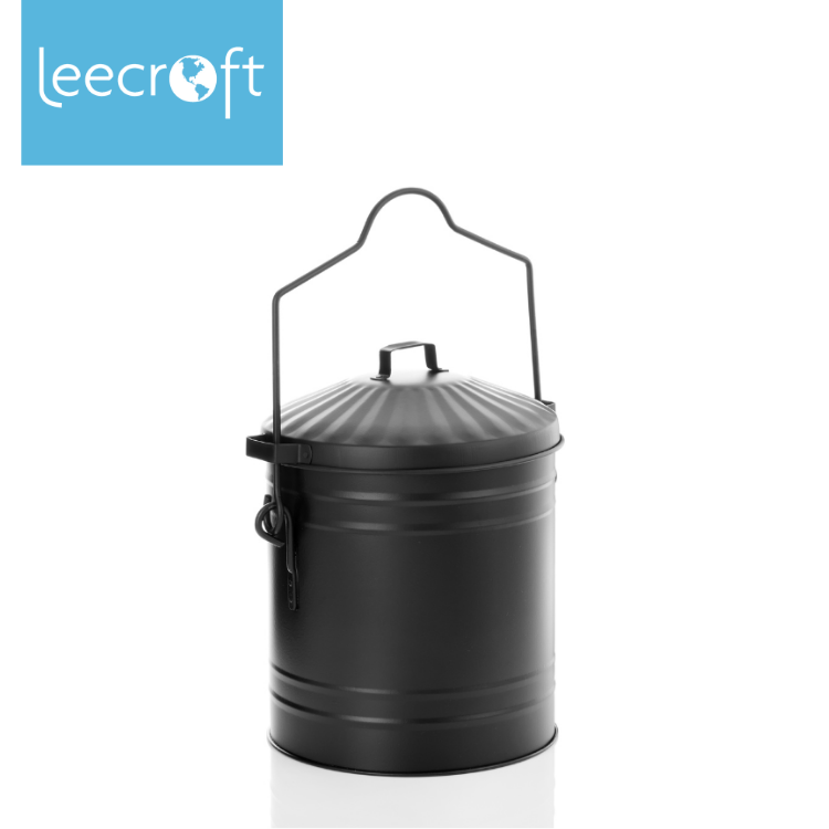 Everyday by Wilsons Ash Bucket & Lid Black
