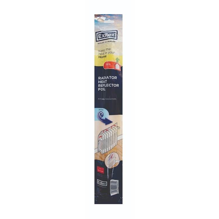 Exitex Radiator Heat Reflector Foil 5m x 50cm