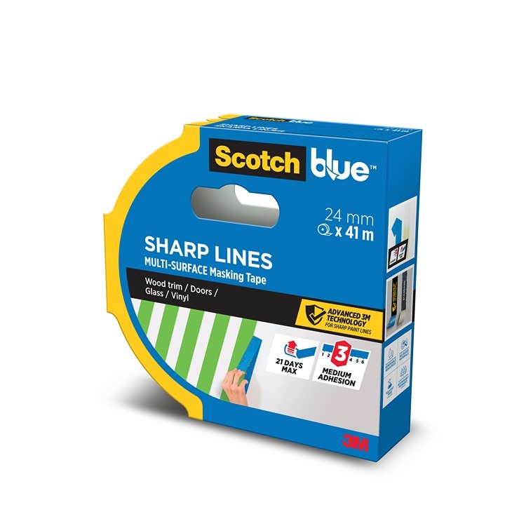 ScotchBlue™ Sharp Lines Masking Tape 24mm x 41m