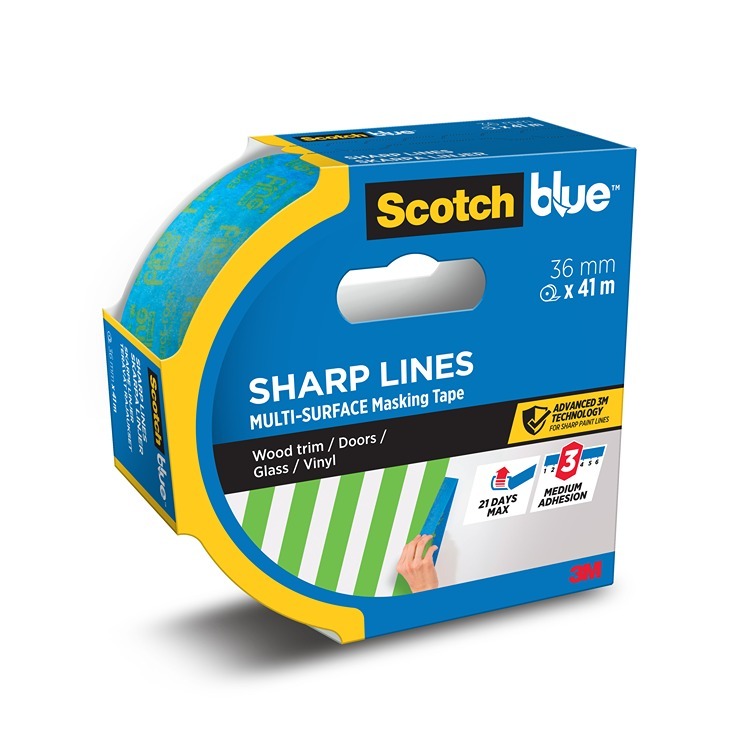 ScotchBlue™ Sharp Lines Masking Tape 36mm x 41m