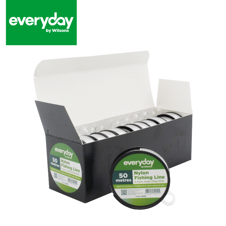Everyday By Wilsons 0.7mm x 50m Fishing Line 23kg / 50lb