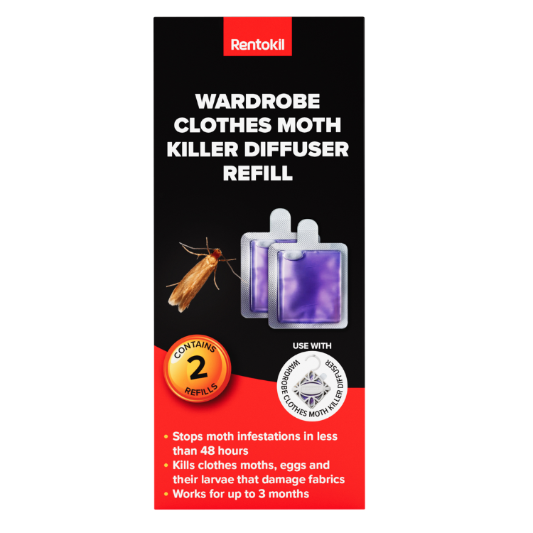 Rentokil Clothes Moth Killer Hanging Diffuser Refill 2pk