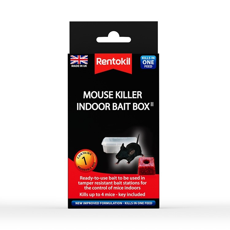 Rentokil Mouse Killer Indoor Bait Box - Single