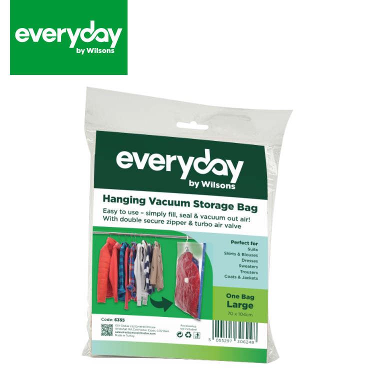 Everyday by Wilsons Hanging Vacuum Storage Bag Large 70 x 104cm