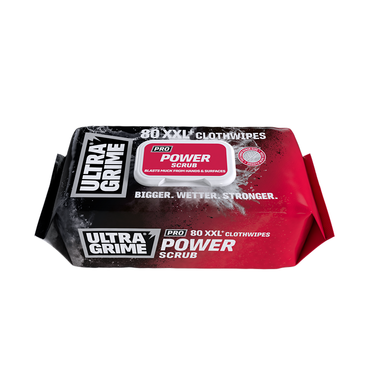 UltraGrime PRO Power Scrub Clothwipes 80pk