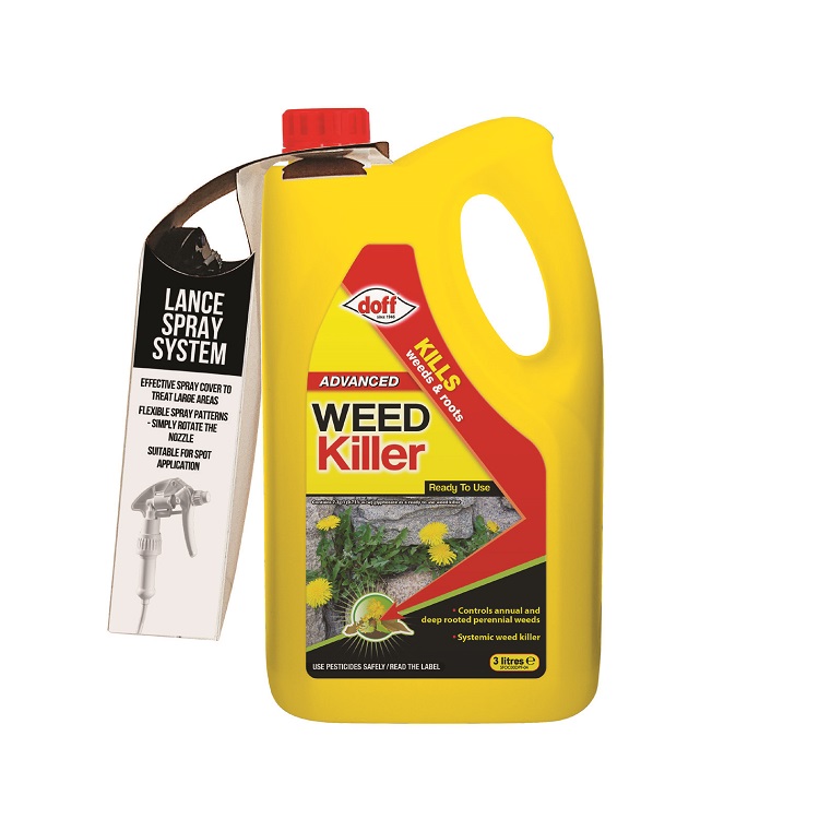 Doff Advanced Weedkiller With Spray Lance 3L 