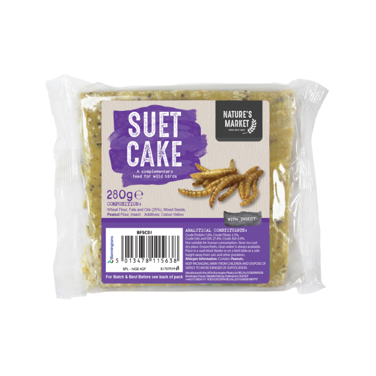 Kingfisher Suet Cake With Insect 300g