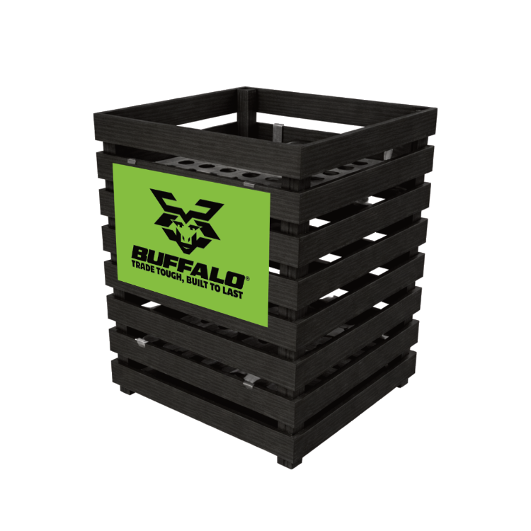 Buffalo Wooden Dump Bin - FREE when you buy &pound;350 of Buffalo Brushware stock
