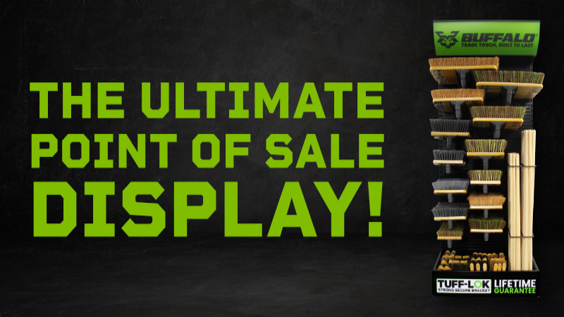Buffalo’s Bold Brushware Display: The Ultimate Point of Sale Display Solution