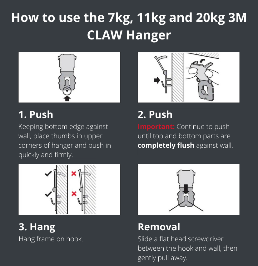 3M Drywall Picture Hangers - how to install and remove them in your home -  Wilsons - Import, distribution and wholesale of branded household, hardware  and DIY products